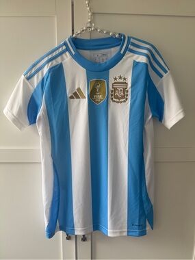 Adidas Argentina 2024 Women’s Home Soccer Jersey 3-Star Size S